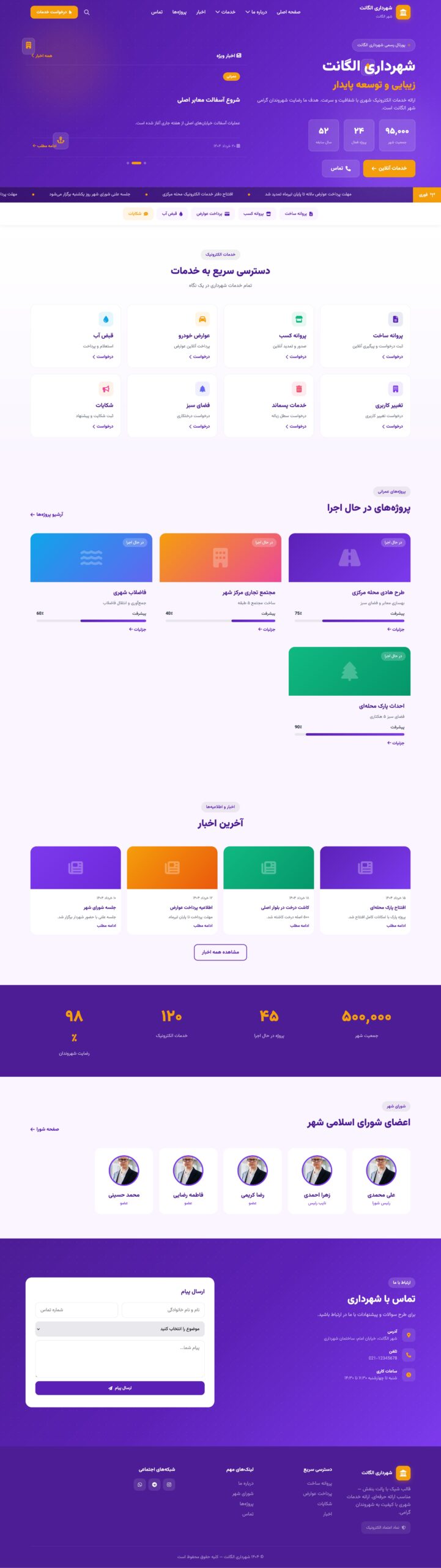 قالب شهرداری اقتصادی 5